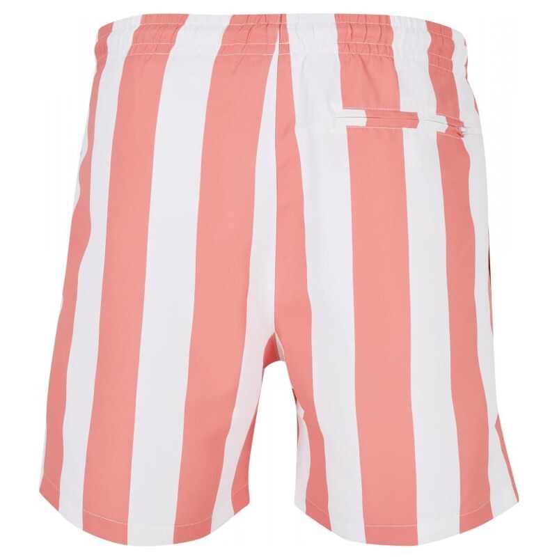 URBAN CLASSICS Pattern Swim Shorts - palepinkbarstripe