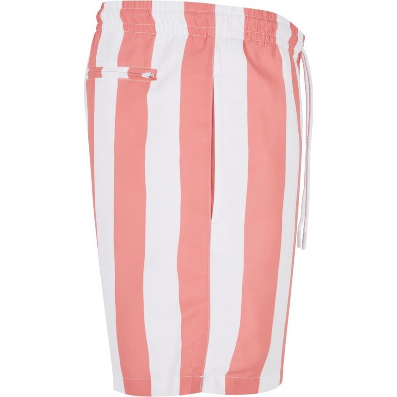 URBAN CLASSICS Pattern Swim Shorts - palepinkbarstripe
