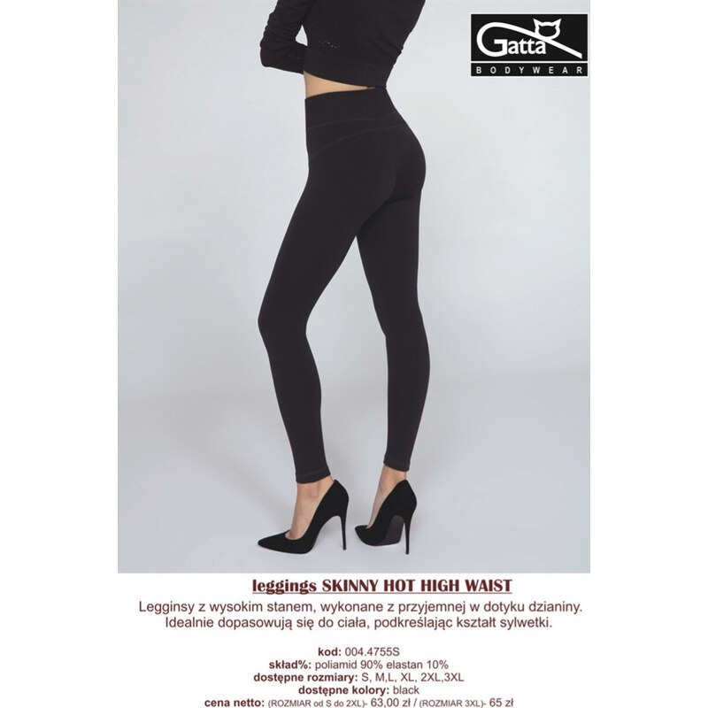 GATTA BODYWEAR Dámské legíny SKINNY HOT HIGH WAIST