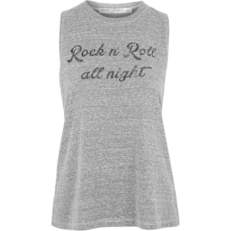 Topshop Rock N Roll Tank Top By Project Social T