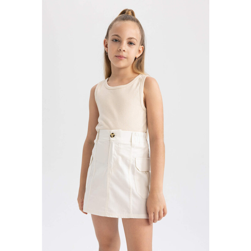 DEFACTO Girl Poplin Regular Fit Skirt