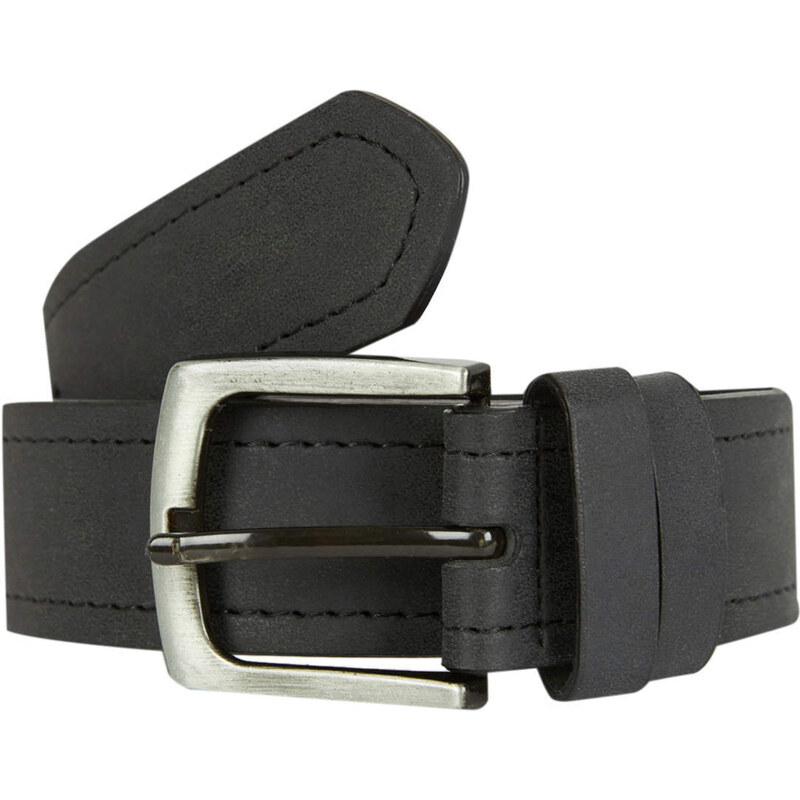 DEFACTO Men Rectangle Buckle Faux Leather Jean Belt