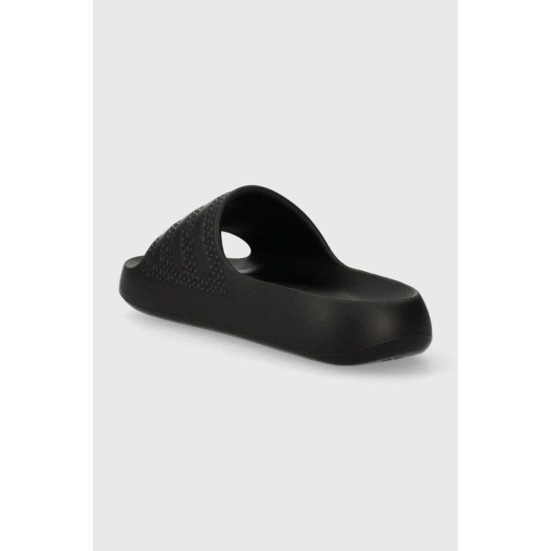 Pantofle adidas Originals Adilette Ayoon dámské, černá barva, na platformě