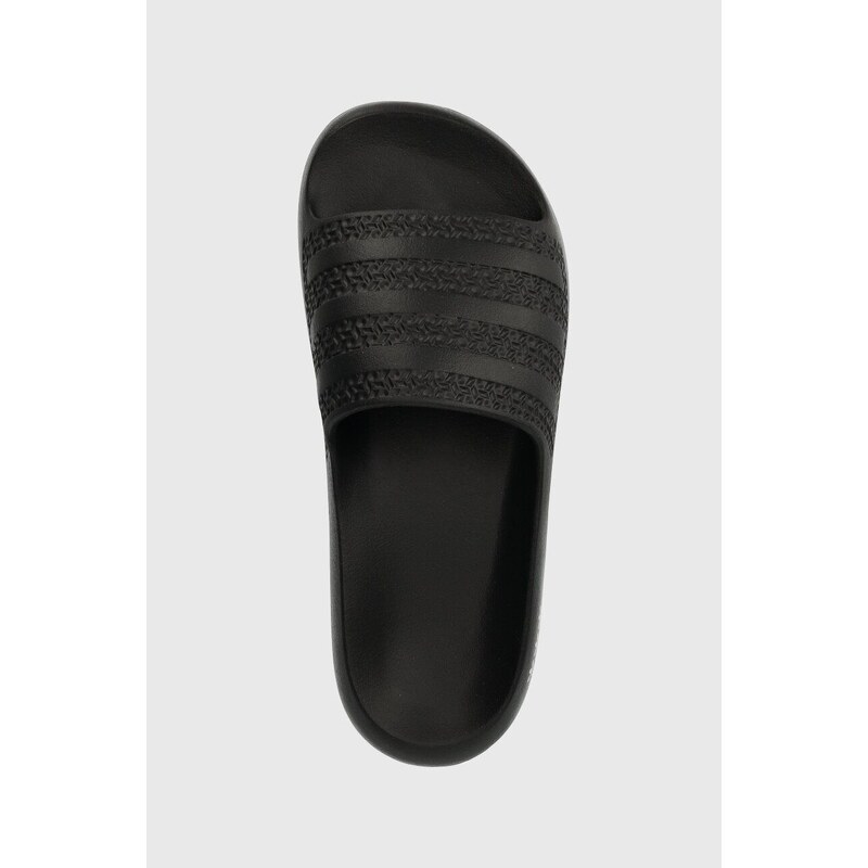 Pantofle adidas Originals Adilette Ayoon dámské, černá barva, na platformě