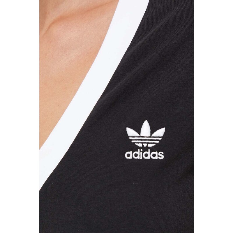 Šaty adidas Originals černá barva, maxi, IK0439