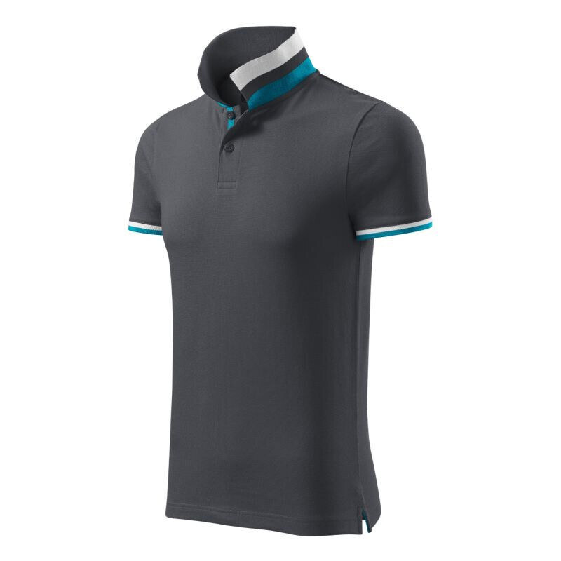 Malfini Collar Up M MLI-25683 světle antracitová polokošile