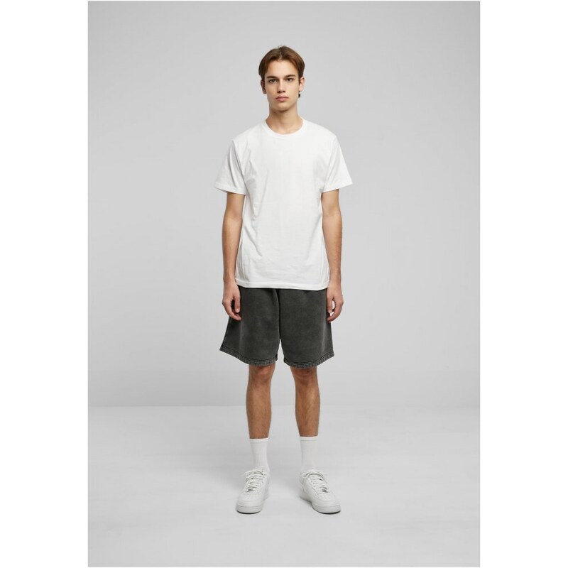 URBAN CLASSICS Heavy Sand Washed Sweat Shorts - black