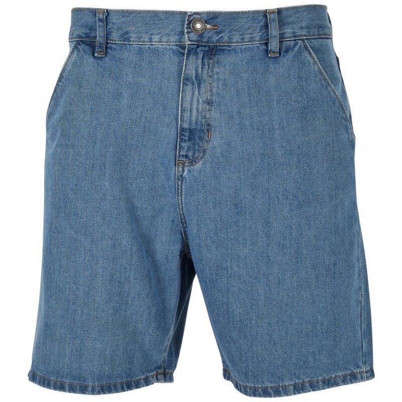 Modré pánské džínové kraťasy Urban Classics Denim Bermuda