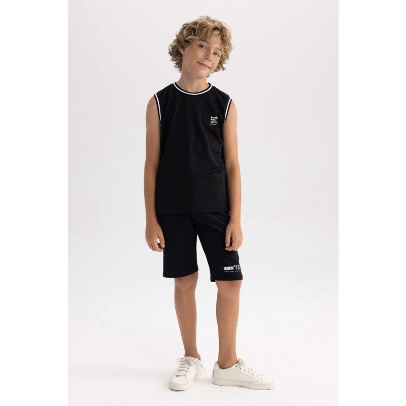 DEFACTO Boy Regular Fit Sleeveless Back Printed Vest