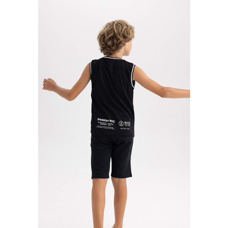 DEFACTO Boy Regular Fit Sleeveless Back Printed Vest