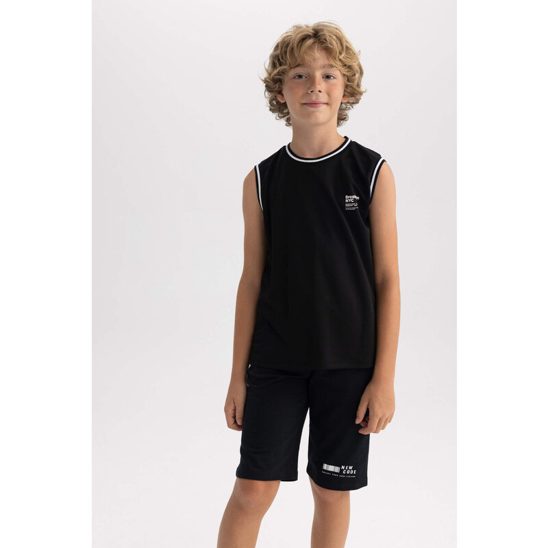 DEFACTO Boy Regular Fit Sleeveless Back Printed Vest