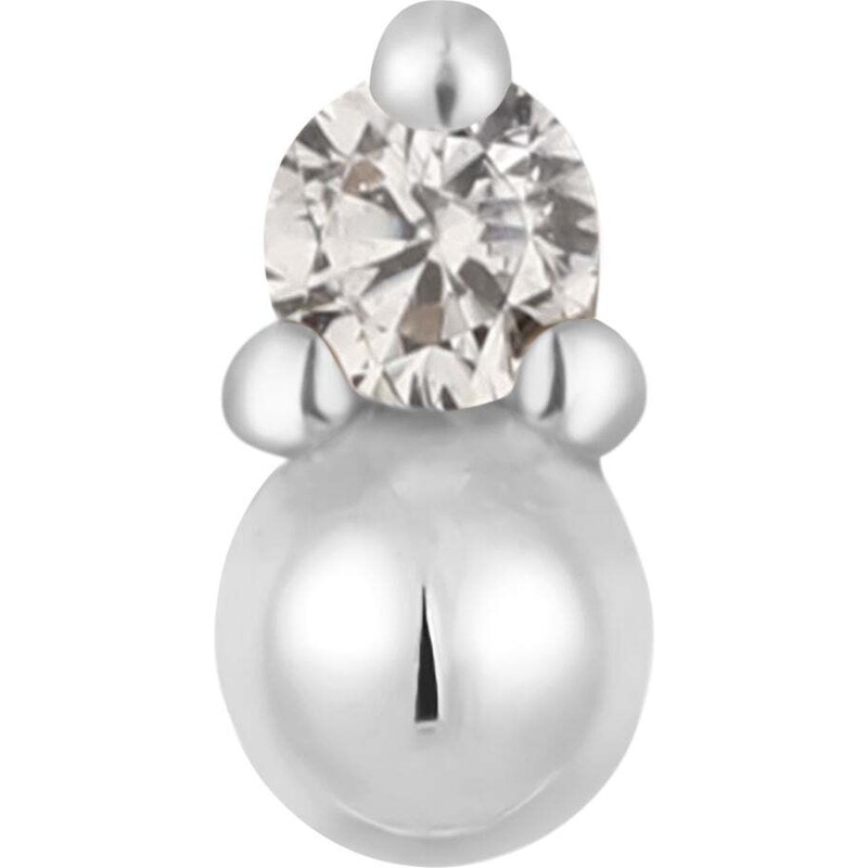 Buddha jewelry Bezzávitová koncovka piercingu Babe ze 14 kt zlata se 83991799