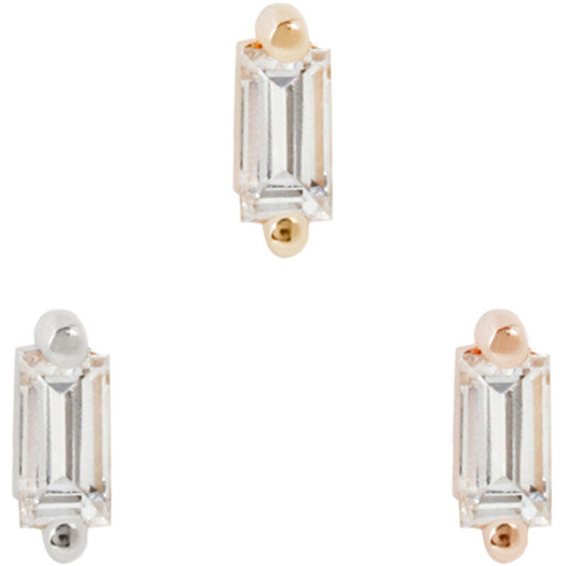Buddha jewelry Bezzávitová koncovka piercingu Paris ze 14 kt zlata 585 83991805