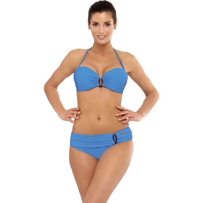MARKO COLLECTION Světle modré bikiny se zlatými ozdobami Cameron