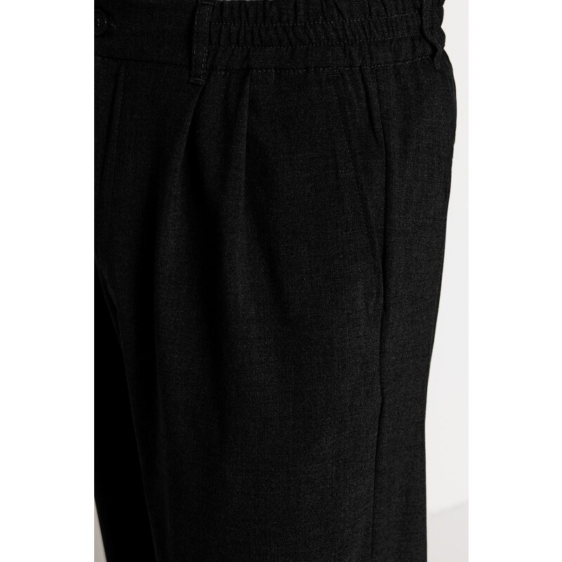 Trendyol Black Wide Leg Trousers