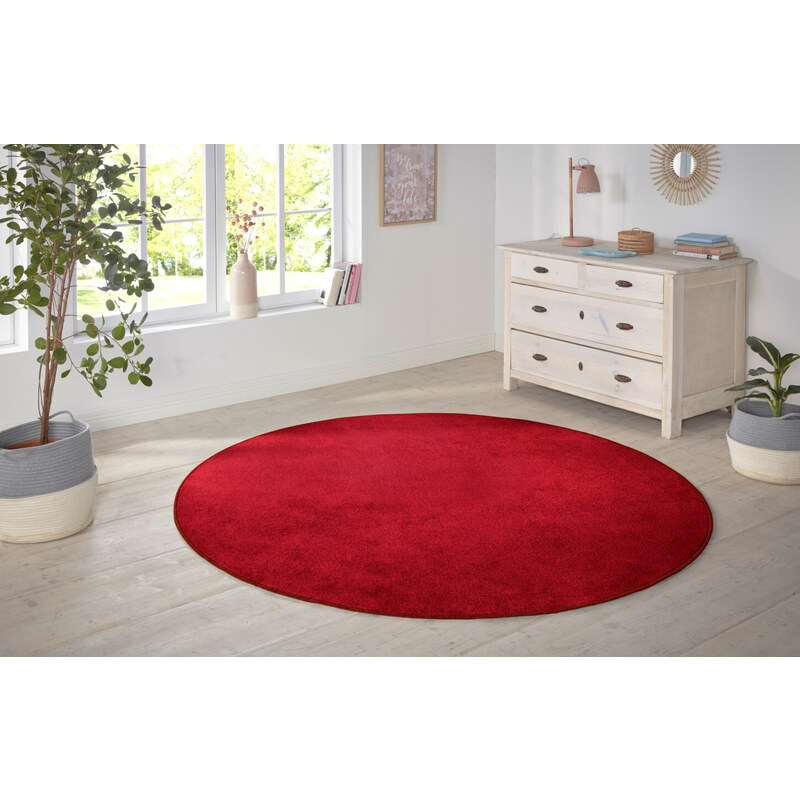 Hanse Home Collection koberce Kusový koberec Nasty 101151 Rot kruh - 133x133 (průměr) kruh cm