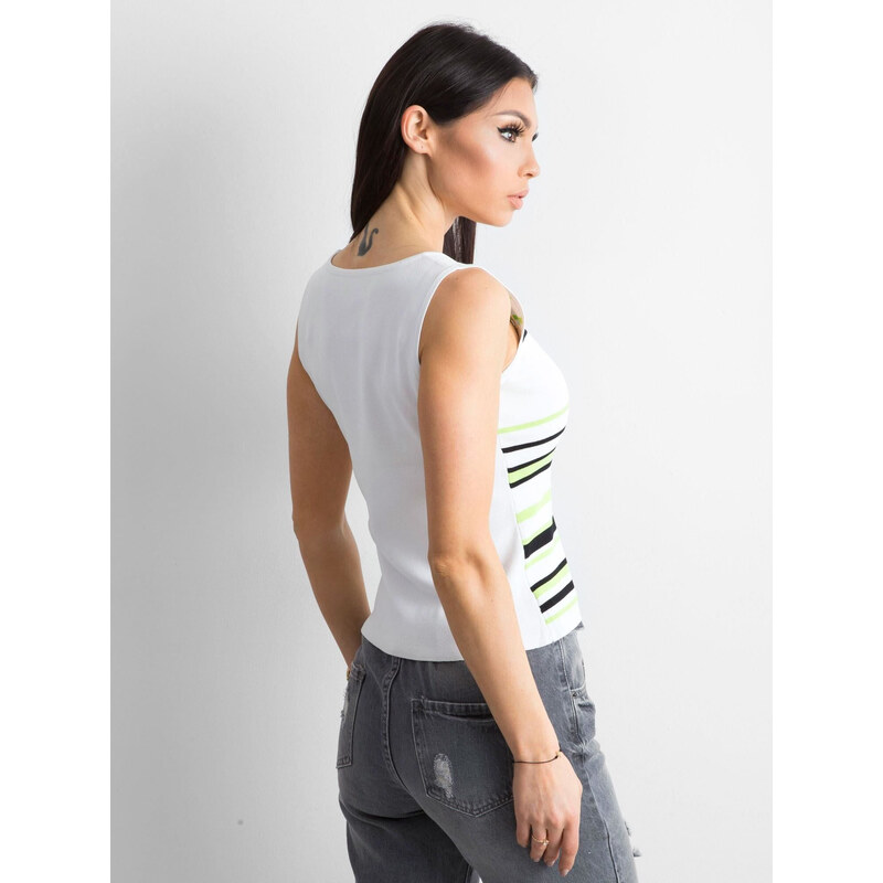 Dámský top AT TP model 17612062 bílý a zelený - FPrice