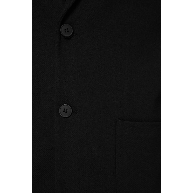 Trendyol Black Slim Fit Double Pocket Blazer Jacket TMMNSS23BC00000
