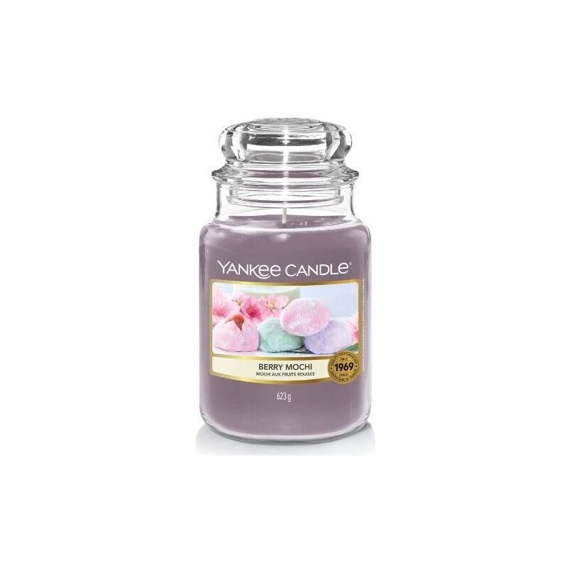 Yankee Candle vonná svíčka Classic ve skle velká Berry Mochi 623 g