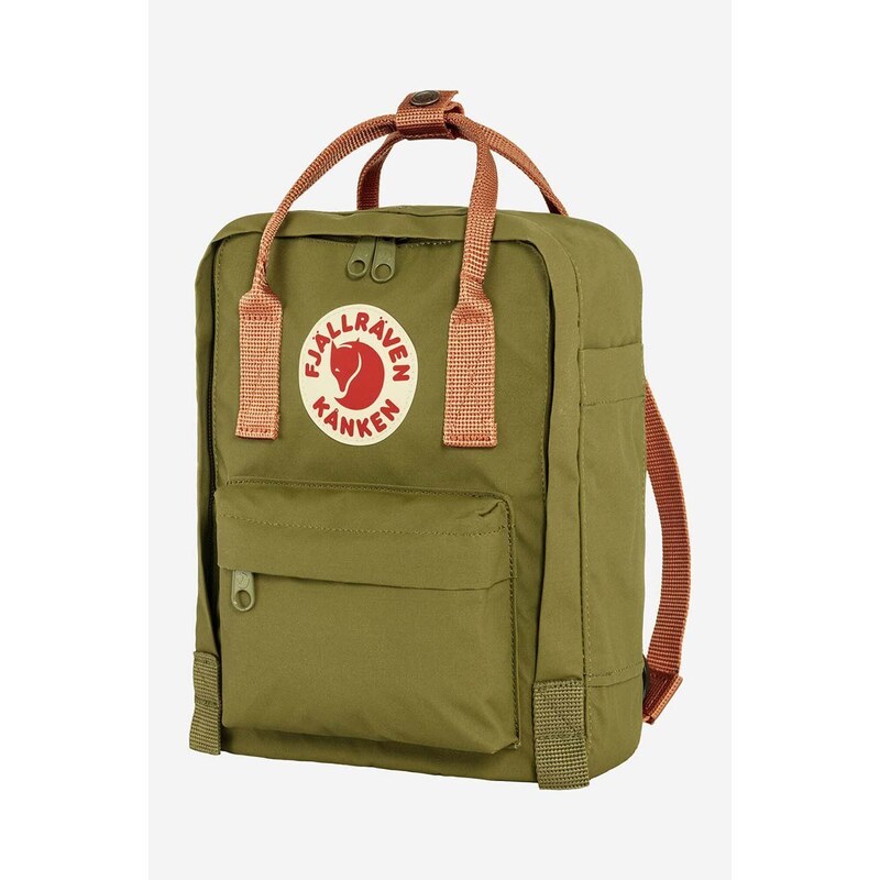 Batoh Fjallraven Kanken Mini zelená barva, malý, s aplikací, F23561.631.241-241