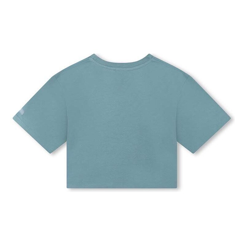 Dětské tričko Dkny zelená barva, s aplikací