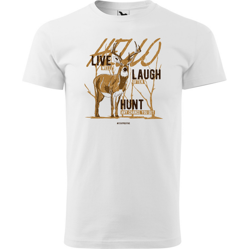 Fenomeno Pánské tričko Live laugh hunt