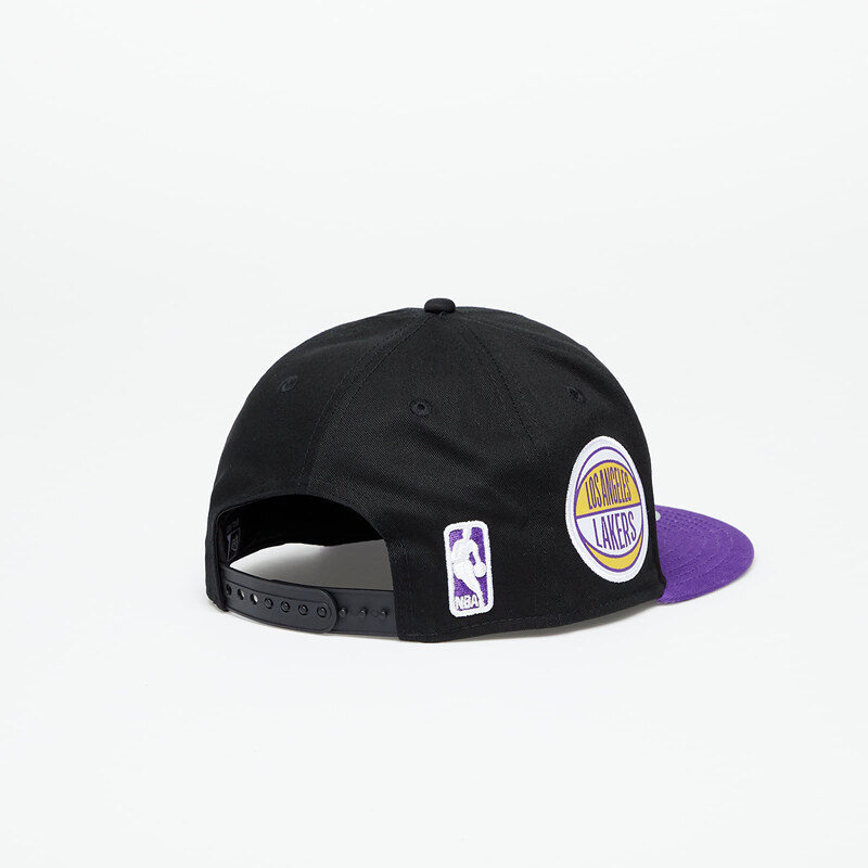 Kšiltovka New Era Los Angeles Lakers Contrast Side Patch 9Fifty Snapback Cap Black/ True Purple