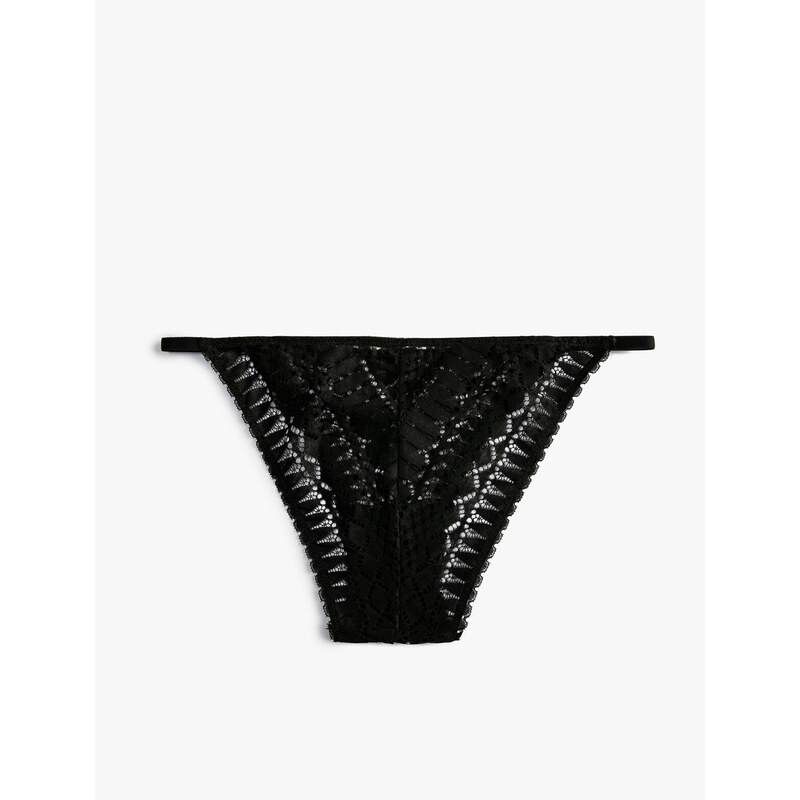 Koton Laced Normal Waist Brazillian Panties