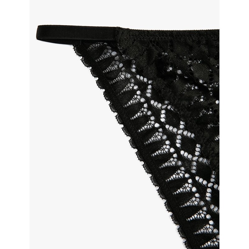 Koton Laced Normal Waist Brazillian Panties