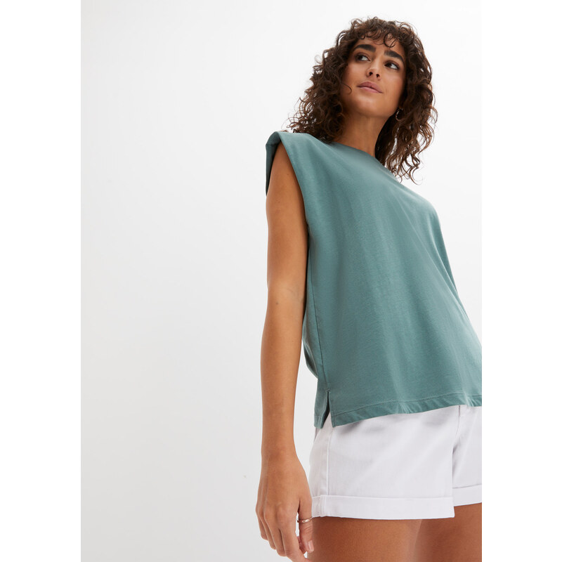 bonprix Oversize tričko z čisté organické bavlny šedá Žena 84040927