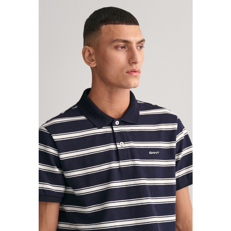 POLOKOŠILE GANT STRIPE SS POLO modrá S