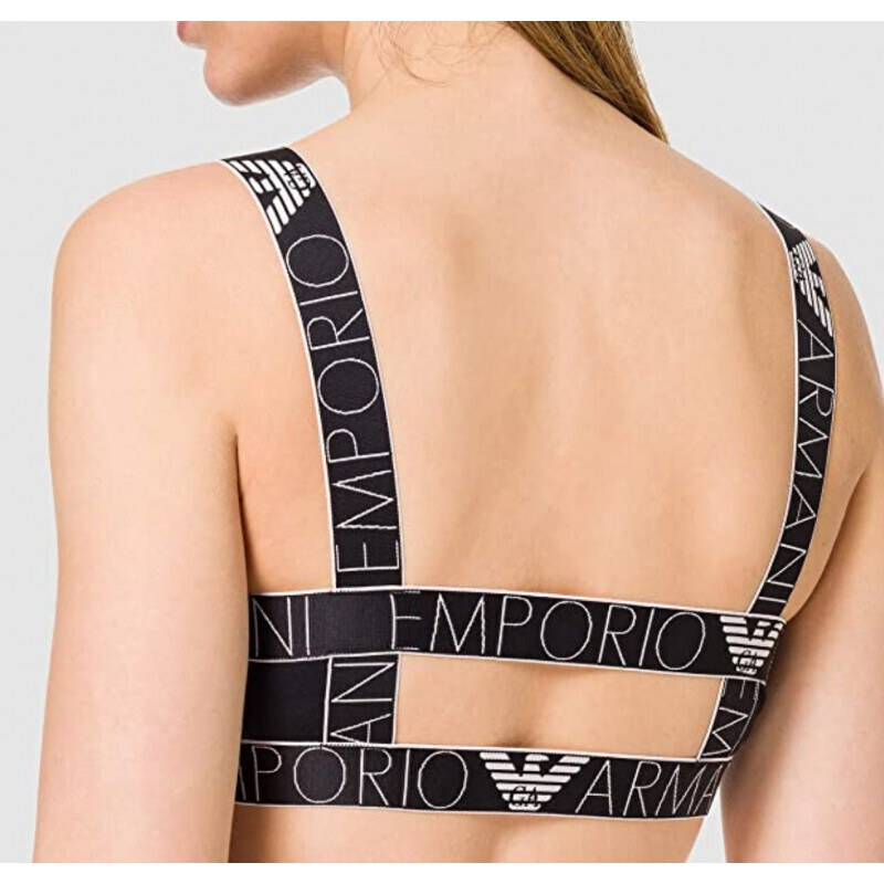 Bralette sportovní podprsenka 163651 1P227 00135 tmavě modrá - Emporio Armani