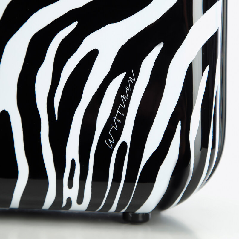 Sada kufrů z ABS-u se zvířecím vzorem Wittchen, bílo-černá, ABS