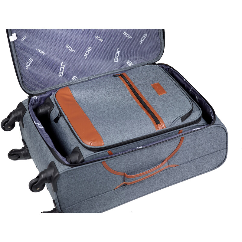 Aaryans Sada 3 textilních kufrů JCB2021