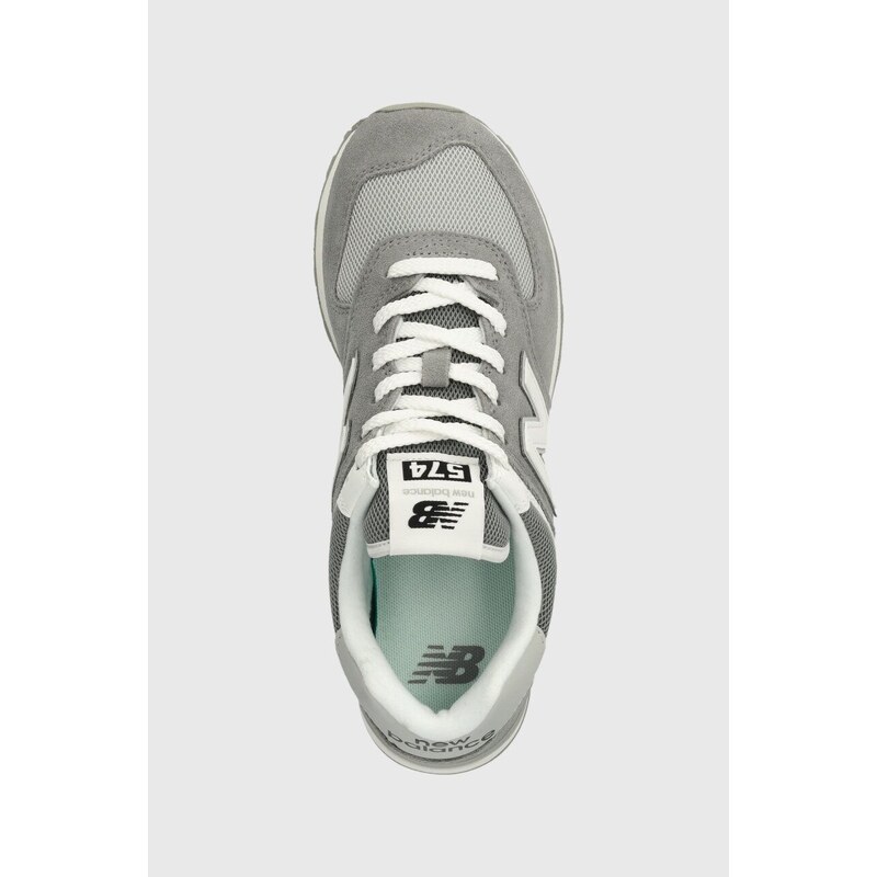 Sneakers boty New Balance U574FGR šedá barva