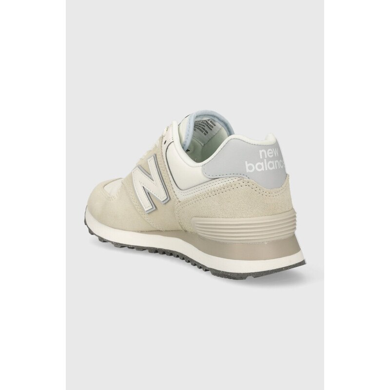 Sneakers boty New Balance WL574AA2 béžová barva