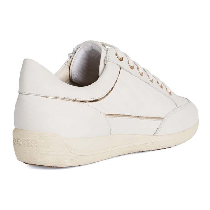 Semišové sneakers boty Geox D MYRIA A bílá barva, D3568A 08547 C1000