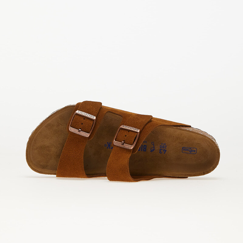 Pánské pantofle Birkenstock Arizona Suede Leather Mink