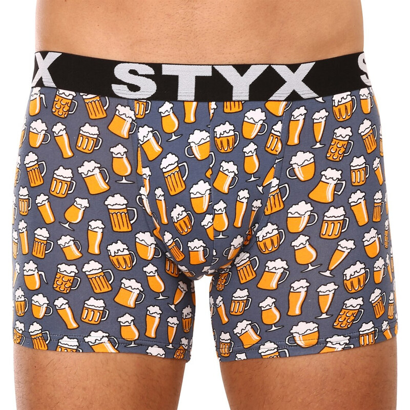 Pánské boxerky Styx long art sportovní guma pivo (U1357)