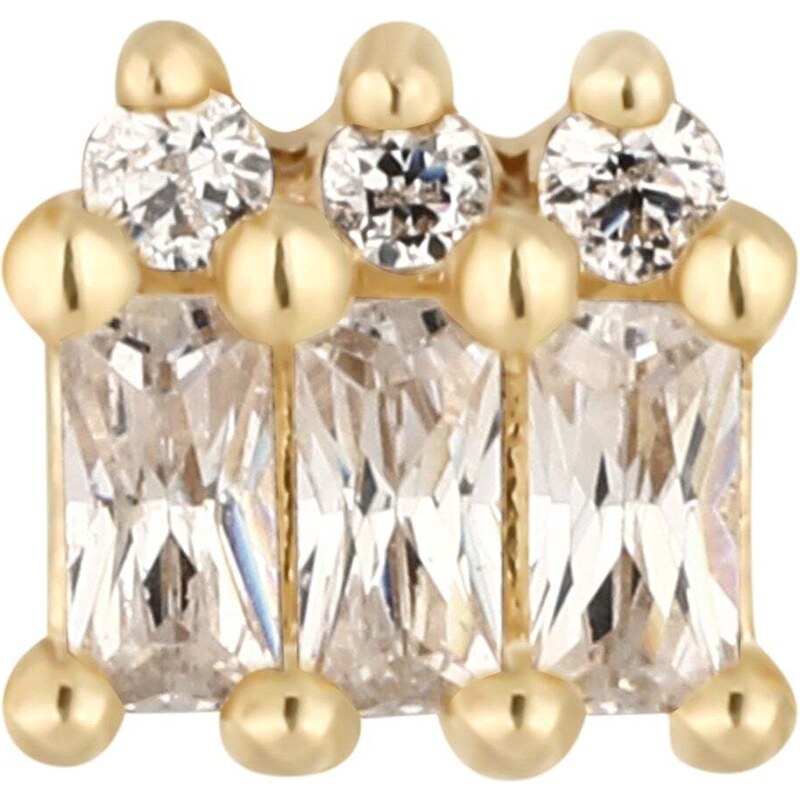 Buddha jewelry Bezzávitová koncovka piercingu Excess ze 14 kt zlata 84093380