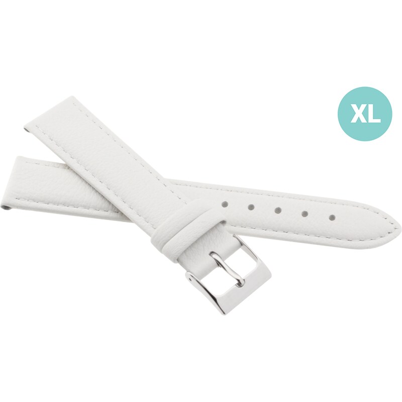 JVD Dámský bílý kožený řemínek na hodinky R41404/18XL 84133972