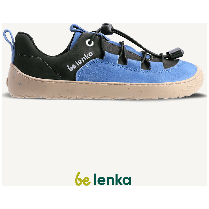 BeLenka Dětské barefoot tenisky Be Lenka Xplorer - Blue & Olive Black