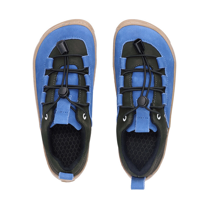 BeLenka Dětské barefoot tenisky Be Lenka Xplorer - Blue & Olive Black