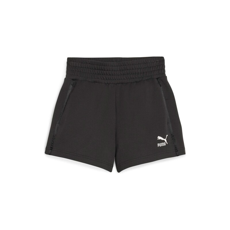 PUMA Sportovní kalhoty T7 černá / bílá