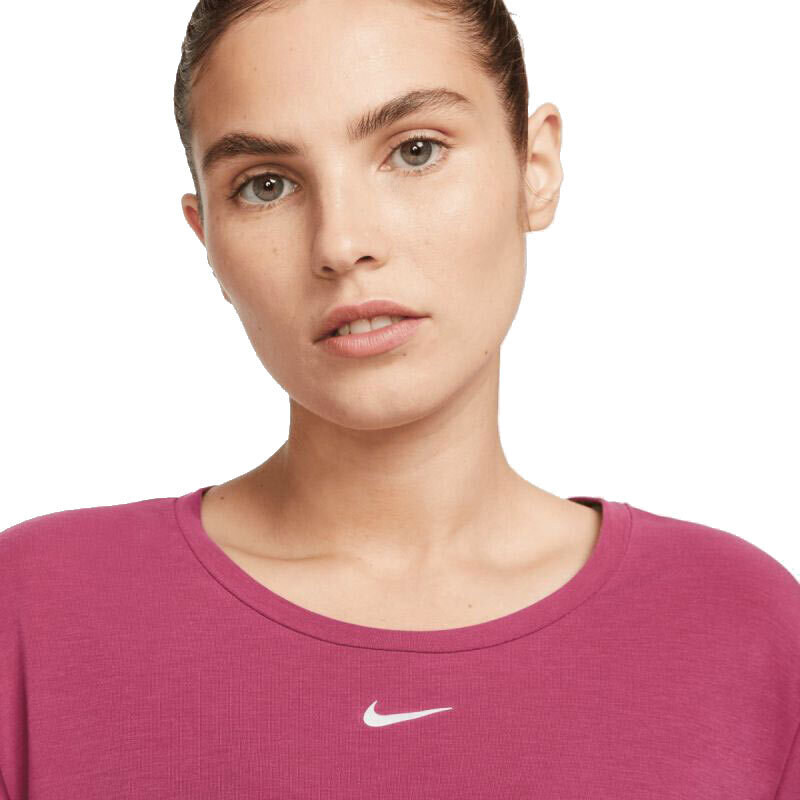 Dámské tréninkové tričko Nike Dri-FIT One Luxe Jaksny růžové