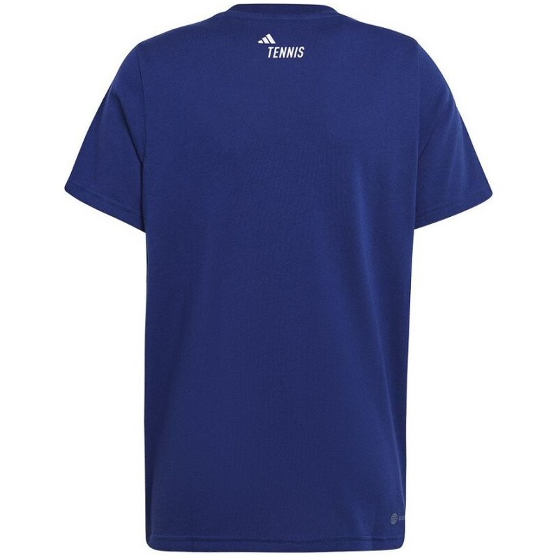 Dětské Unisex tenisové tričko Adidas Ten Cat Graphic Tee modré
