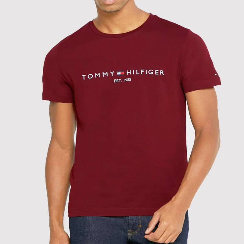 Pánské červené triko Tommy Hilfiger 22913