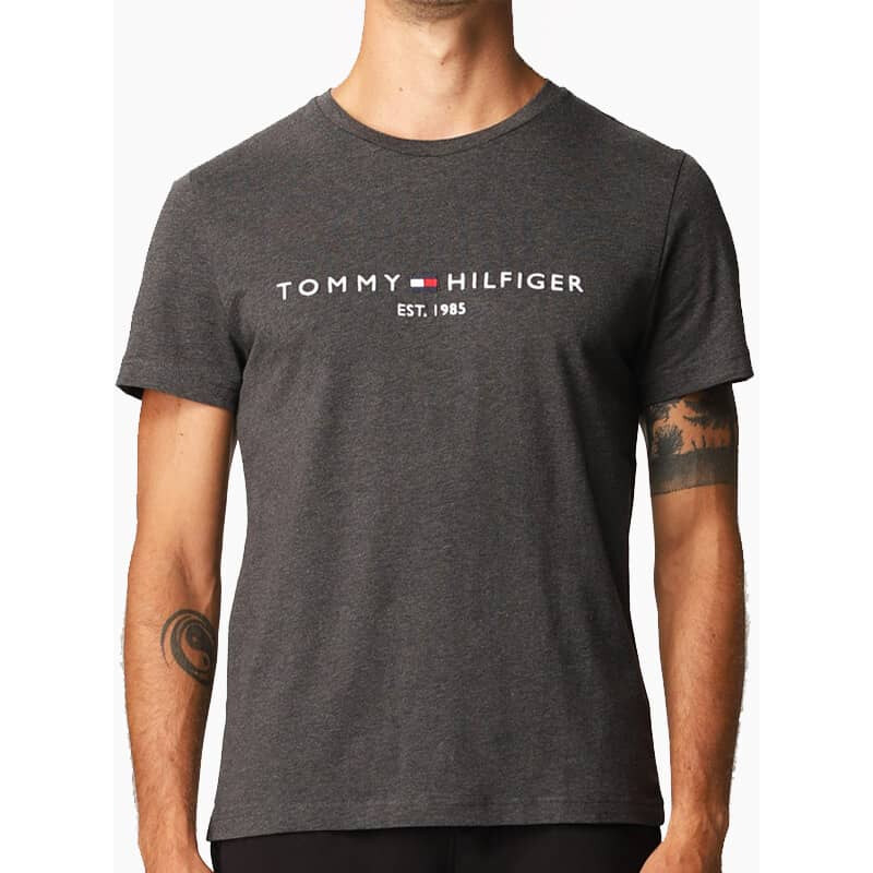 Pánské tmavě šedé triko Tommy Hilfiger 22398