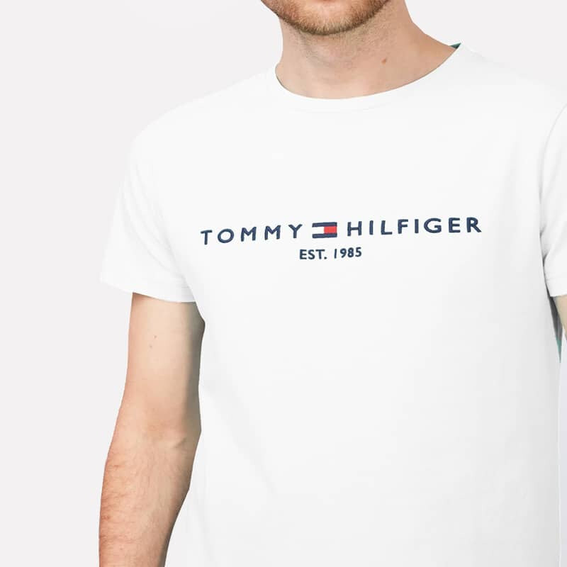 Pánské bílé triko Tommy Hilfiger 23116 - GLAMI.cz
