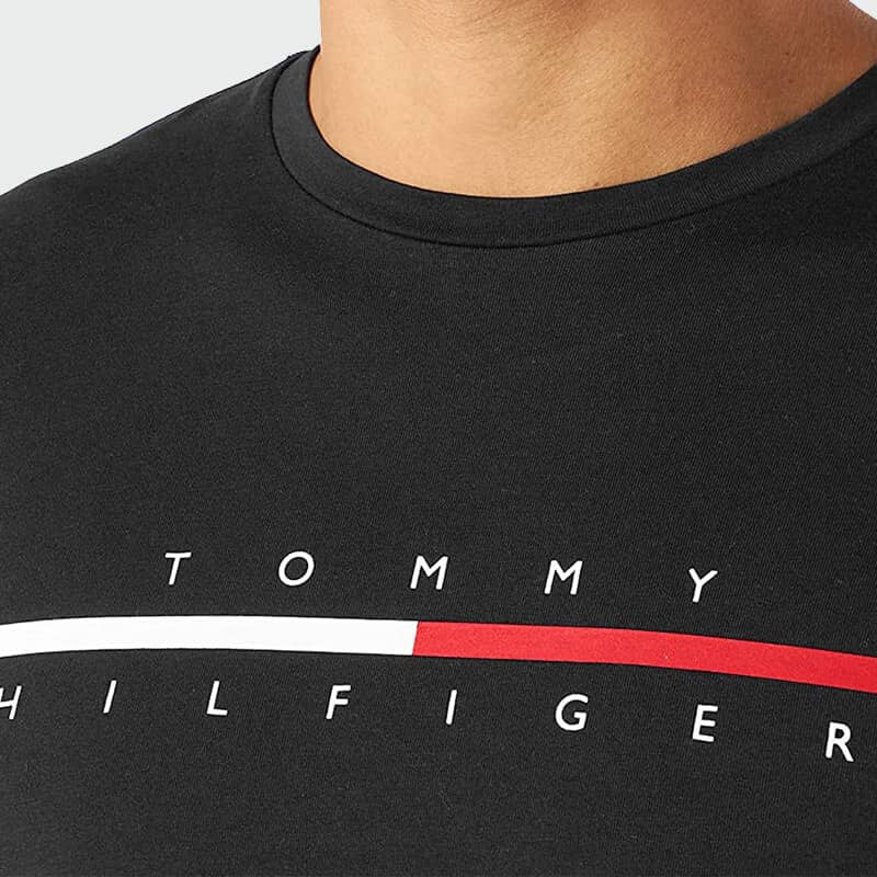 Pánské černé triko Tommy Hilfiger 24476
